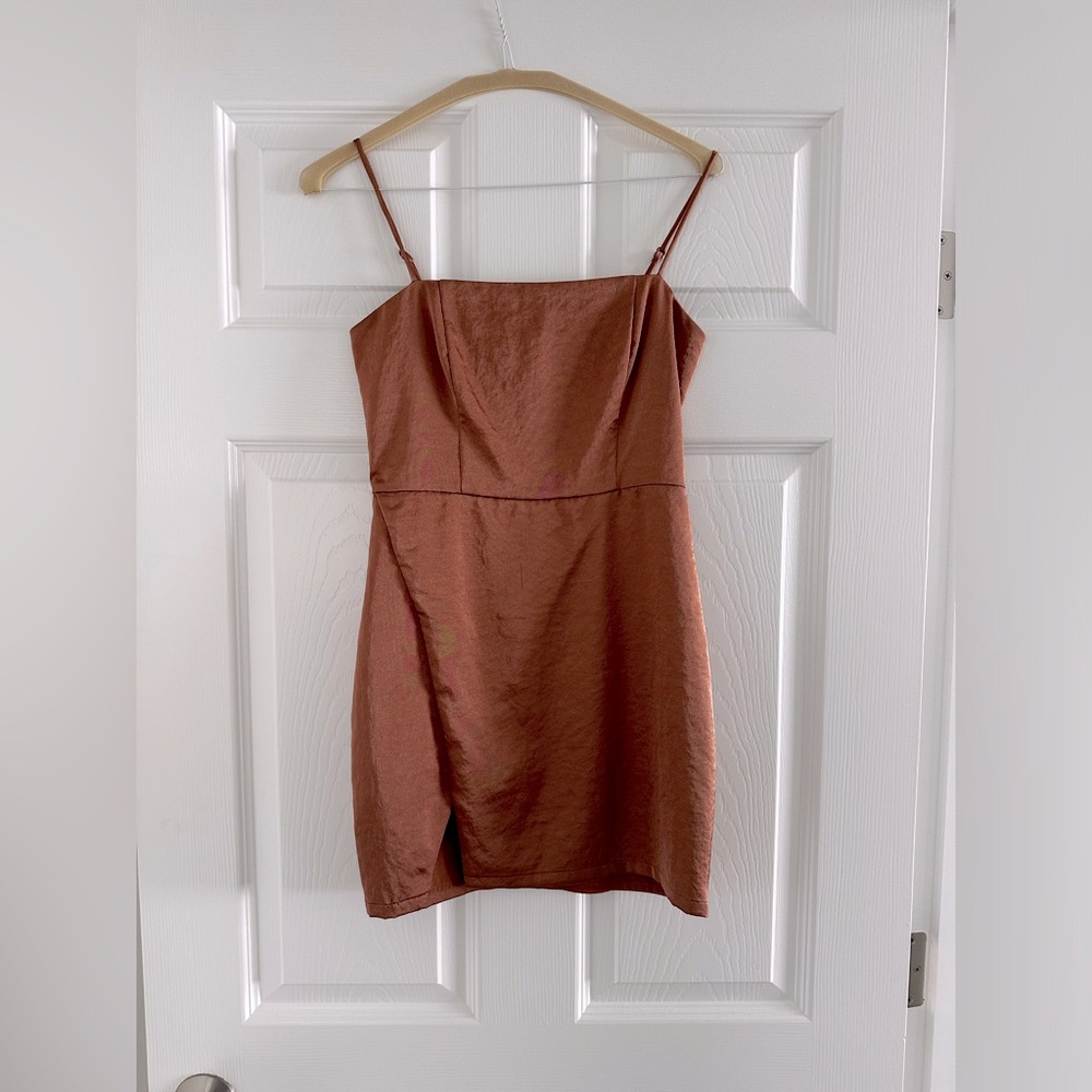Superdown satin dress from Revolve